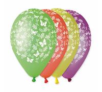 Palloncini in Lattice 12'' Multicolor Farfalle 100 pz
