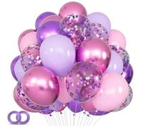 Palloncini lilla, 100 pezzi, 30 cm, rosa, rosa, per compleanno, decorazione per compleanni, matrimoni, feste (viola)