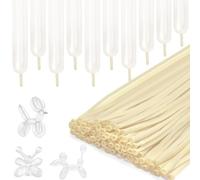 Palloncini lunghi e magri, 260Q, trasparenti, modellabili, trasparenti, in lattice, a forma di animale, per compleanno, matrimonio, Natale, feste, decorazioni, 100 pezzi