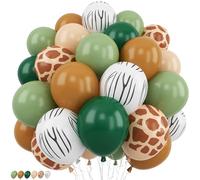 Palloncini marroni con stampa giraffa zebra