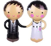 Palloncini Matrimonio - Sposi in Alluminio per la Sposa e lo Sposo - Decorazioni per Feste di Proposte e San Valentino