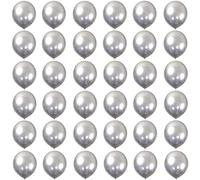 Palloncini Metallico D'argento Lattice Palloncino Festa 30CM 36Pezzi Kit Palloncini,elio e aria per Palloncini,per Fidanzamento,Matrimonio,San Valentino,Compleanno,Baby Shower,Decorazioni di Nozze