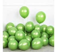 Palloncini metallizzati verde perla, 100 pezzi, 12 pollici/30 cm a elio, per compleanno, palloncini arcobaleno, per decorazioni di compleanno, palloncini per matrimonio