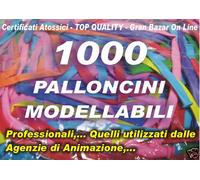 PALLONCINI MODELLABILI MANIPOLABILI FESTE BABY COMPLEANNO 1000 Pz PURO LATTICE