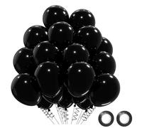 Palloncini neri 52 pezzi, Palloncini neri per compleanno Balloons Black ad elio Balloons Black Decorazione per feste di matrimonio,12 pollici