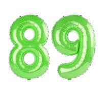 Palloncini numerati 89 da 100 cm per decorazioni per feste di 89° compleanno, da 0 a 100 palloncini digitali grandi n. 89, per donne, uomini e nonni, in lamina di elio, per anniversario di matrimonio