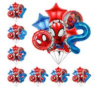 Palloncini numeri in alluminio spazzolato nero e rosso, decorazioni per feste di compleanno, set di palloncini per il compleanno, perfetti per decorazioni da parete per feste di rivelazione del sesso,