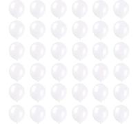 Palloncini Opachi Bianco Lattice Palloncino Festa 13CM 36Pezzi Kit Palloncini,elio e aria per Palloncini,per Fidanzamento,Matrimonio,San Valentino,Compleanno,Baby Shower,Decorazioni di Nozze