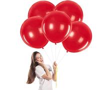 Palloncini Opachi Rosso Lattice Palloncino Festa 46CM 5Pezzi Kit Palloncini,elio e aria per Palloncini,per Fidanzamento,Matrimonio,San Valentino,Compleanno,Baby Shower,Decorazioni di Nozze