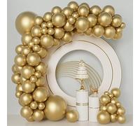 Palloncini Oro,84 pezzi 18 12 10 5 pollice Palloncini Compleanno,Palloncini Battesimo Bambino,Lattice Palloncini Laurea,Palloncini per Compleanni,Matrimoni,Anniversari,Geste di Baby Shower