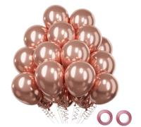 Palloncini Oro Rosa, 52 Pezzi Palloncini Oro Rosa Metallizzati Ghirlanda Di Palloncini Set, Compleanno Baby Shower Festa Nozze Decorazione Matrimonio, 12 Pollici