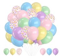 Palloncini Pastello, 30pcs Palloncini Multicolori Pastello, Palloncini Arcobaleno Pastello, Palloncini Lattice Pastello, Palloncini Colorati Assortiti Feste, Palloncini Compleanno Pastello