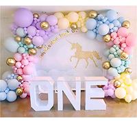 Palloncini Pastello Arcobaleno 171Pezzi Compleanno Unicorno Arco Per Palloncini Contiene Palloncini Colorati Da 5,10,12,18 Pollici Disponibile Per Baby Shower,Matrimonio,Comunione Festa Decorazioni