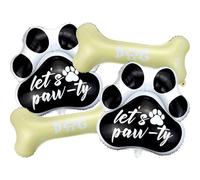 Palloncini per cani, decorazioni di compleanno per cani, set di palloncini per feste di compleanno per baby shower (nero, 8)