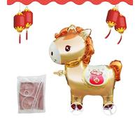 Palloncini per Capodanno,2026 Decorazioni per le Feste,Palloncino Cavallo Animale che Si Regge in Piedi e Cammina | Per Feste Compleanno Primavera Adulti Giardino Casa