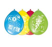 Palloncini per festa da bambini ABC stampati su un solo lato - 8 pezzi