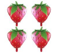 Palloncini per feste a tema frutta, palloncini per feste con motivo frutta | Palloncini in alluminio a forma di frutta, per feste di compleanno, matrimoni, nascite, confezione da 4