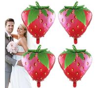 Palloncini per feste di frutta, palloncini con frutta estiva, fragola tropicale, anguria, cibo, oggetti di scena fotografici, decorazioni per feste di compleanno e sesso