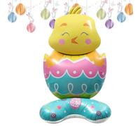 Palloncini per la Pasqua - Self-Standing Palloncini in alluminio Foil Balloons, Chick and Bunny Decorations | Festive Easter Decor for Indoor Outdoor Garden Yard Porch Lawn School Farmhouse