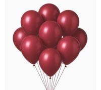 Palloncini perlati di lusso, 30 cm, 10, 13 colori disponibili, lattice biodegradabile, gonfiabili all'elio (bordeaux)