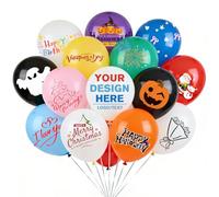Palloncini personalizzati con logo e testo, 100/200/500 pezzi, palloncini in lattice per elio, colori assortiti, per decorazione festa compleanno matrimonio baby shower anniversario (200)