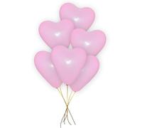 Palloncini romantici a forma di cuore in lattice da 30,5 cm, per San Valentino, matrimoni, anniversari, feste d'amore, confezione da 50 (rosa)