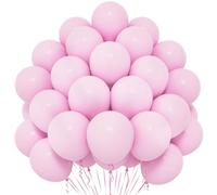 Palloncini rosa, 50 pezzi, 12 pollici, lattice pastello, per donne, ragazze, bambini, temi: compleanno, laurea, baby shower, matrimonio, principessa