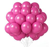Palloncini Rosa Caldi, 100 Pezzi Palloncini Rosa Caldi, Palloncini in Lattice Rosa Caldi da 10 Pollici per Compleanno, Palloncini Rosa Caldi, Palloncino per Decorazione Festa di Compleanno Matrimonio