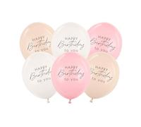 Palloncini rosa per compleanno, 30 cm, confezione da 6, decorazioni per feste di compleanno, palloncini rosa per ragazze