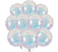 Palloncini rotondi iridescenti, 20 palloncini rotondi da 45,7 cm, palloncini a elio per compleanni, anniversari, baby shower, matrimoni, discoteche, decorazioni per feste