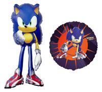 Palloncini Sonic Prime Set 2 Pezzi Forma e Tondo | Personaggio Sonic, 2 Forme Diverse