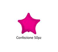 Palloncini Stella Fucsia standard shape 18" (45cm) in mylar, 50pz.