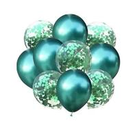 Palloncini trasparenti glitterati spessi 12 pollici - Articoli for feste rotondi multicolori con coriandoli di carta(Style 6)