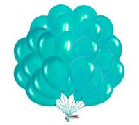 Palloncini verde smeraldo metallizzati, 15 unità. Palloncini in lattice naturale di colore verde smeraldo di 32 cm, ideali per la decorazione di feste di compleanno, laurea e Baby Shower.