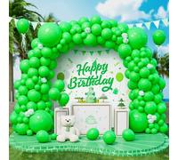 Palloncini Verdi, 143 Pezzi Dimensioni Diverse Verde Opachi Arco di Palloncini Kit con Nastro per Ragazze Ragazzi Festa di Compleanno Matrimonio Battesimi Baby Shower Safari Natale Jungle Decorazioni