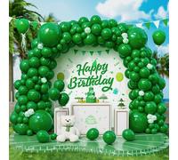 Palloncini Verdi, 143 Pezzi Dimensioni Diverse Verde Scuro Opachi Arco Palloncini Kit per Ragazze Ragazzi Festa di Compleanno Matrimonio Bridal Baby Shower Anniversario Wild Safari Animal Jungle Party