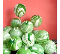 Palloncini verdi colorati 12 pollici 30 pezzi palloncini colorati arcobaleno agata marmo palloncini Tie Dye effetto vortice per compleanno matrimonio baby shower hippie feste decorazioni forniture
