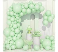 Palloncini Verdi Pastello, 106 pezzi 5 10 12 18 pollici Macaron Verde Arco di Palloncini Kit con Nastro per Ragazze Donne Festa di Compleanno Fidanzamento Matrimonio Battesimo Baby Shower Decorazioni
