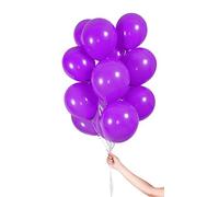 Palloncini viola con nastro 23 cm - 30 pezzi