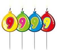 Palloncino a forma di candeline da compleanno numero 9