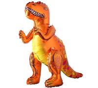 Palloncino a forma di dinosauro T-Rex, 100 cm, colore marrone/rosso, adatto per elio