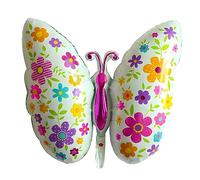Palloncino a forma di farfalla con motivo floreale, circa 91 x 69,5 cm, perfetto per compleanni, baby shower, matrimoni, eventi e decorazioni, durevole e riutilizzabile