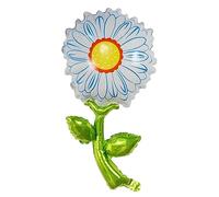 Palloncino a forma di fiore con margherita, circa 40 cm, ideale per gonfiare l'aria, perfetto per compleanni, matrimoni, baby shower, feste in giardino, decorazioni, regali e molto altro ancora