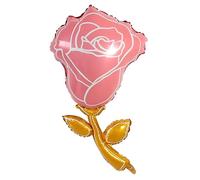 Palloncino a forma di fiore in rosa oro, circa 40 cm, ideale per riempire l'aria, decorazione perfetta per compleanni, matrimoni, anniversari, San Valentino, festa della mamma, baby shower, feste a