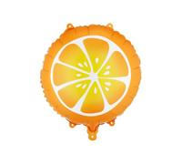 Palloncino a forma di frutta, arancione, adatto per elio, decorazione per feste estive per cocktail, compleanni, feste in giardino, feste in piscina e feste tropicali, 35 cm