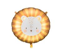 Palloncino a forma di leone, 57 x 52 cm, per elio o aria, per feste della giungla, compleanno dei bambini, baby shower, palloncino in pellicola, decorazione di compleanno, arancione