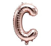 Palloncino a forma di lettera C, oro rosa, circa 100 cm, con lettere, decorazione per feste di elio e gonfiaggio ad aria, matrimonio, compleanno, Capodanno, regalo, bambino, pubblicità, nome, parola