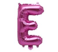 Palloncino a forma di lettera E, rosa, 40 cm, con lettere decorative, per gonfiare l'aria, matrimonio, compleanno, Capodanno, regalo, bambino, pubblicità, vetrina, nome, parola, celebrazione