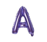 Palloncino a forma di lettera in pellicola, 40 cm, per matrimonio, felice, compleanno, festa, colore: viola