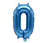 Palloncino a forma di lettera in pellicola, 40 cm, per matrimonio, felice, compleanno, feste, colore: blu